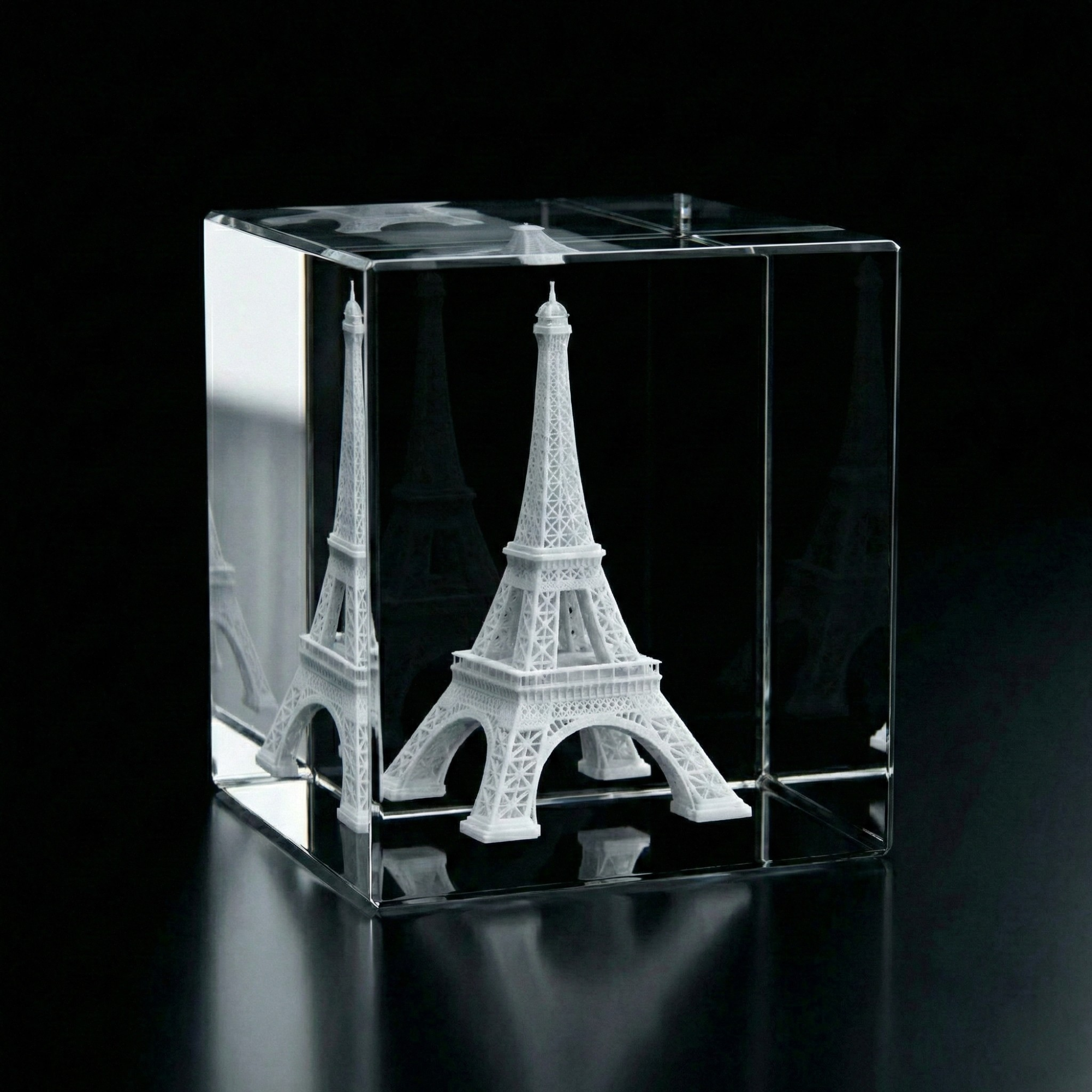 Premium 3D Laser Engraved Crystal - Victory Cube | The Moment You Made It